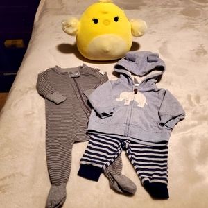 Burts Bees sleeper and outfit bundle
